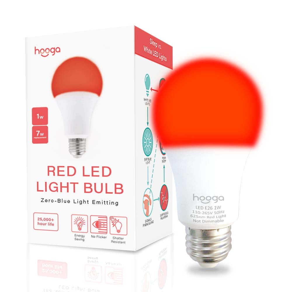 Hooga Health Red Sleep Light Bulb