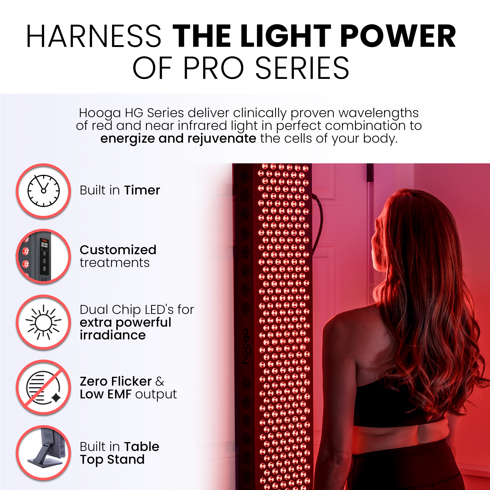 Hooga Health PRO300 - Red Light Therapy Device