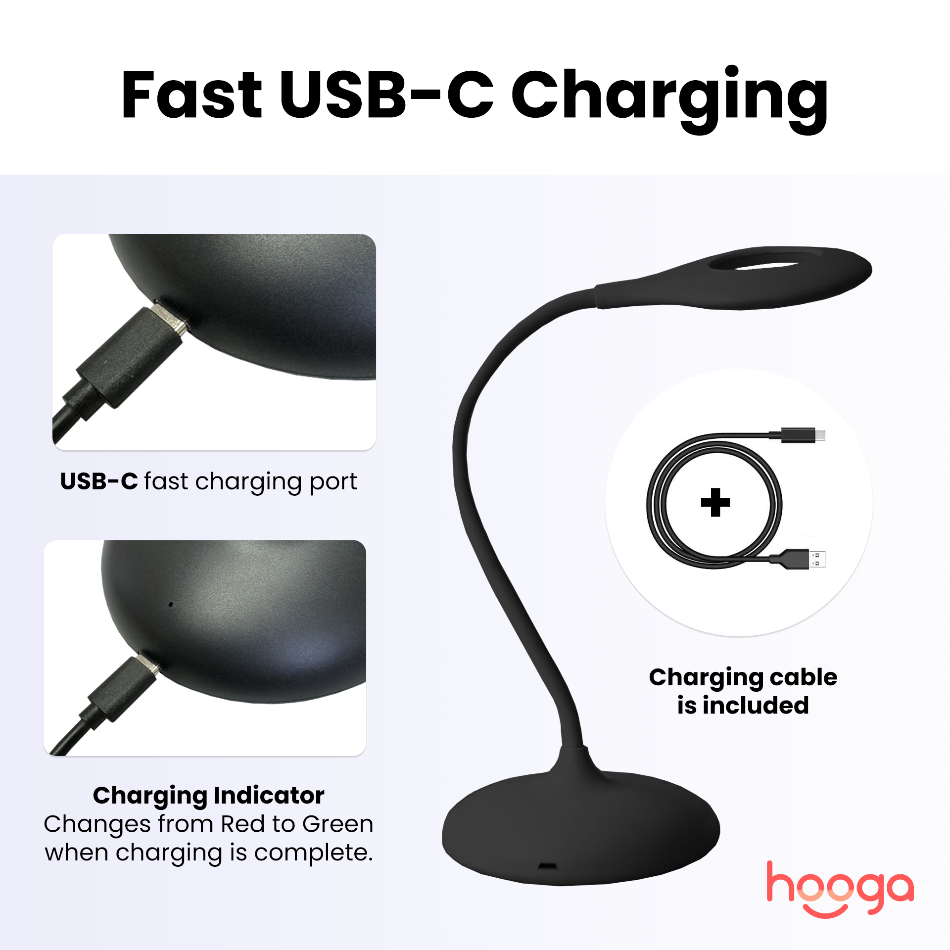 Hooga Health Tri-Color Desk Lamp