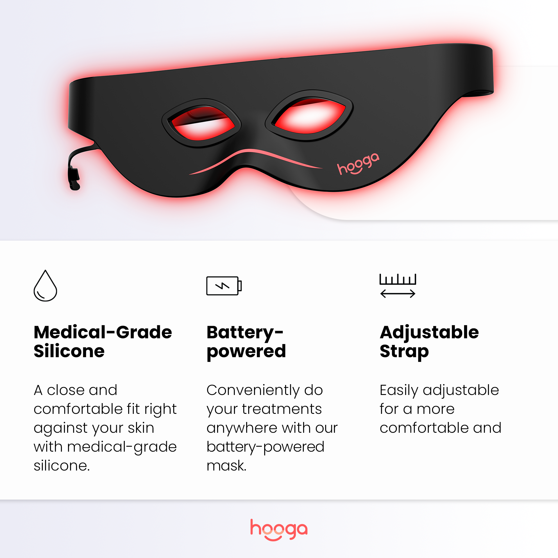Hooga Health Red Light Therapy Eye Mask