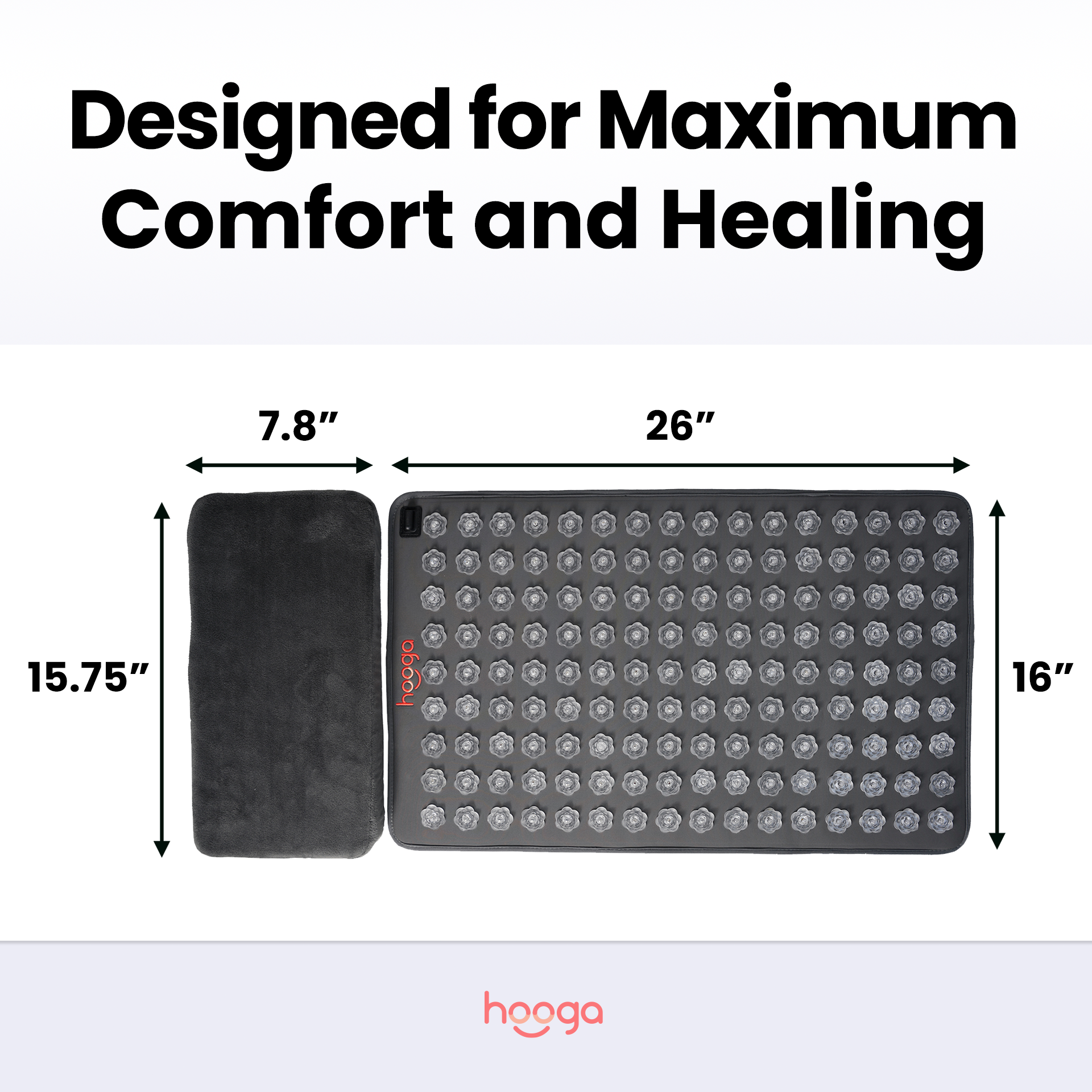 Hooga Health Red Light Therapy Acupressure Mat