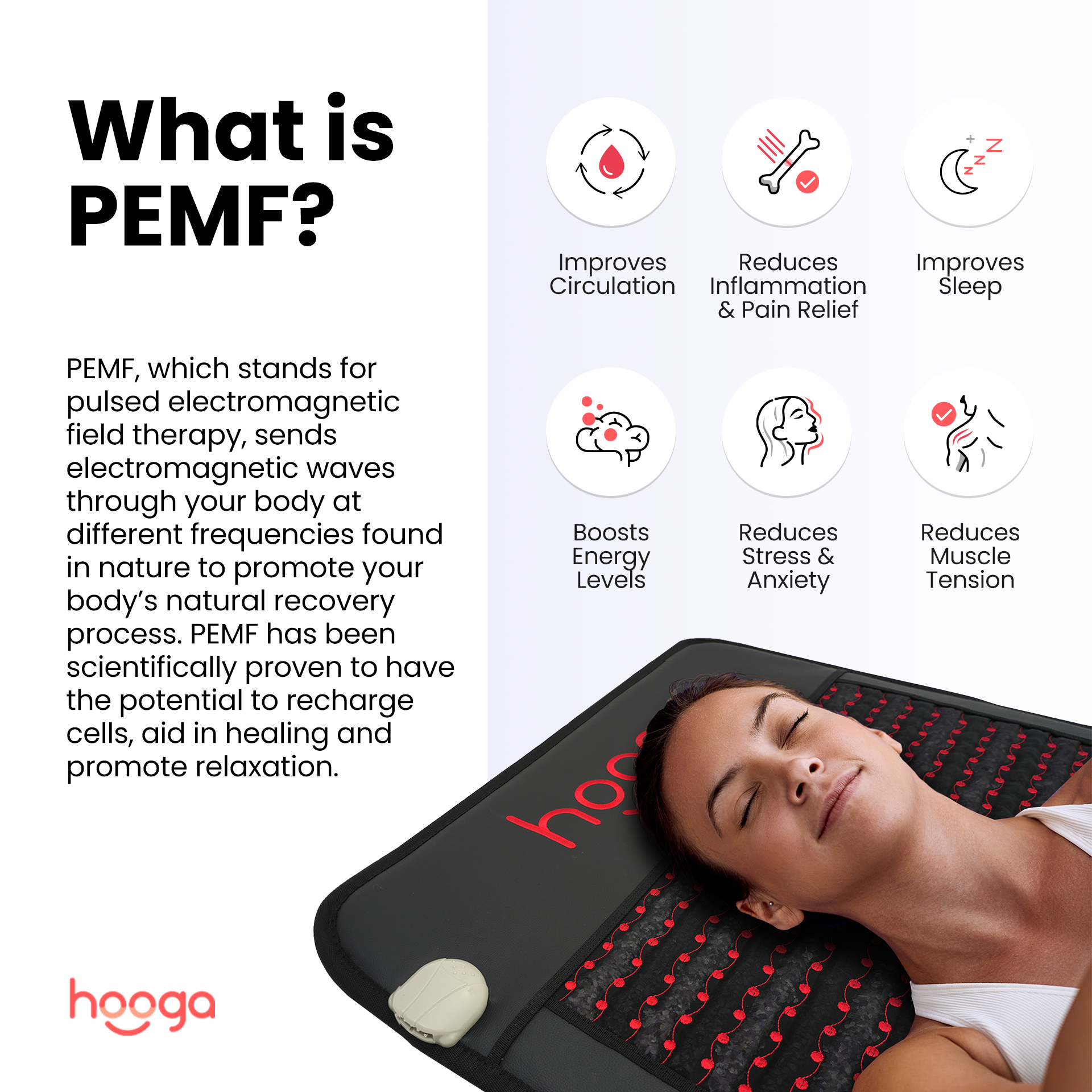 Hooga Health PEMF Mat with Infrared Heat