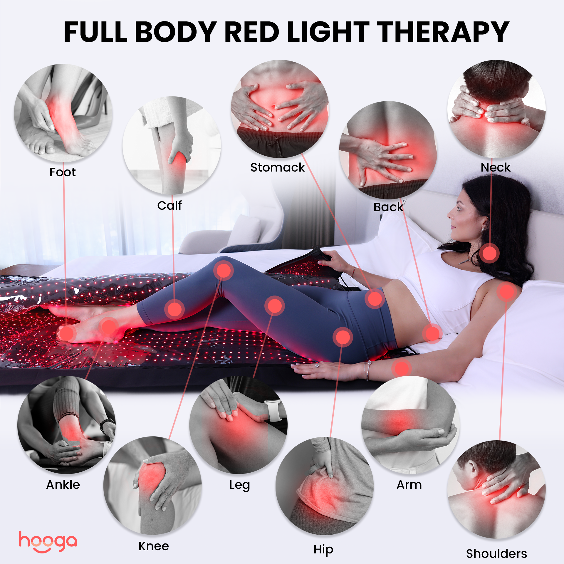 Hooga Health Red Light Therapy Blanket Pod (Regular Size)