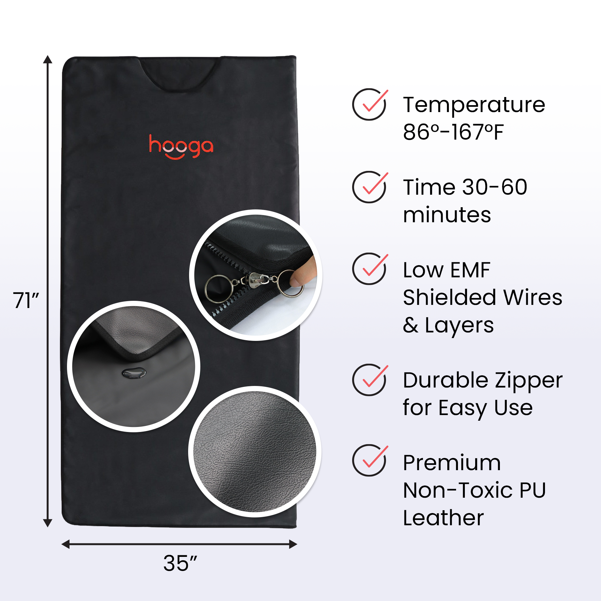 Hooga Health Far Infrared Sauna Blanket